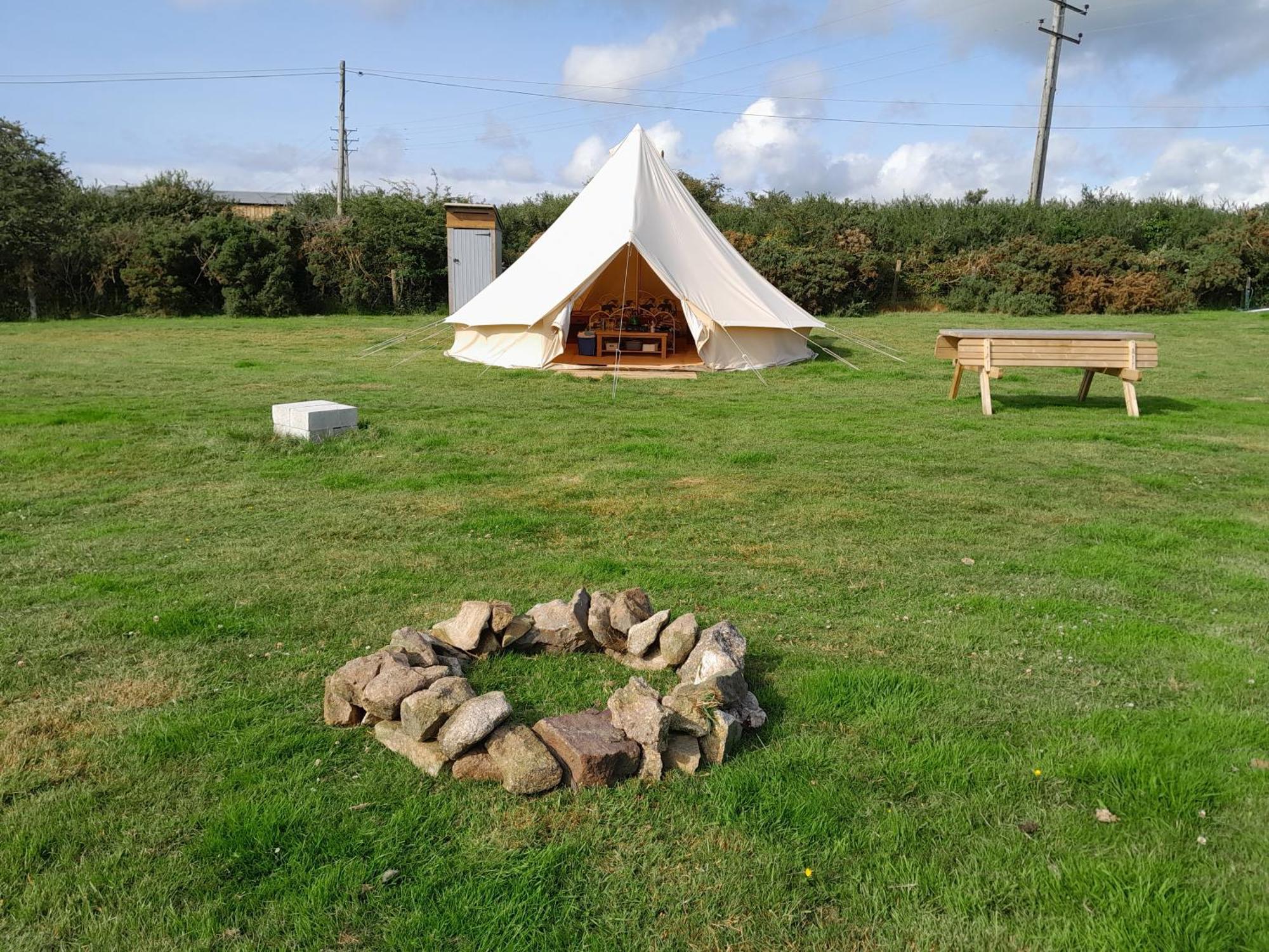 Cornish Skies Glamping Pool Exterior foto